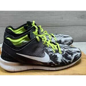 Nike Free 5.0 TR Fit Black White Yellow Running Shoes Women’s 9